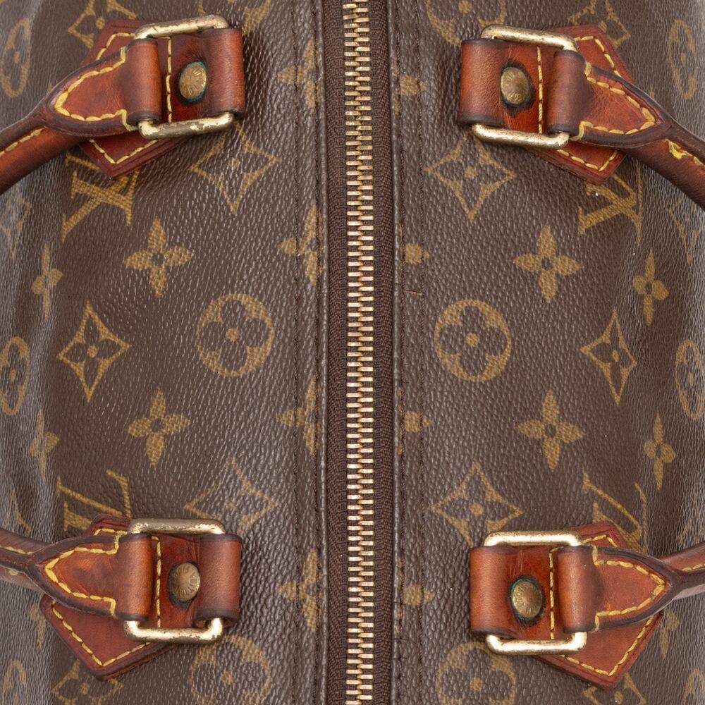 LOUIS VUITTON Vintage Brown Monogram Speedy 30 Hand Bag M41526 - Picture 9 of 16